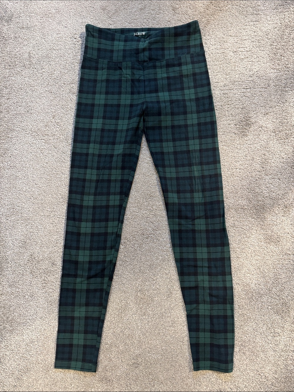 J. Crew Green and Black Plaid Women’s Leggings